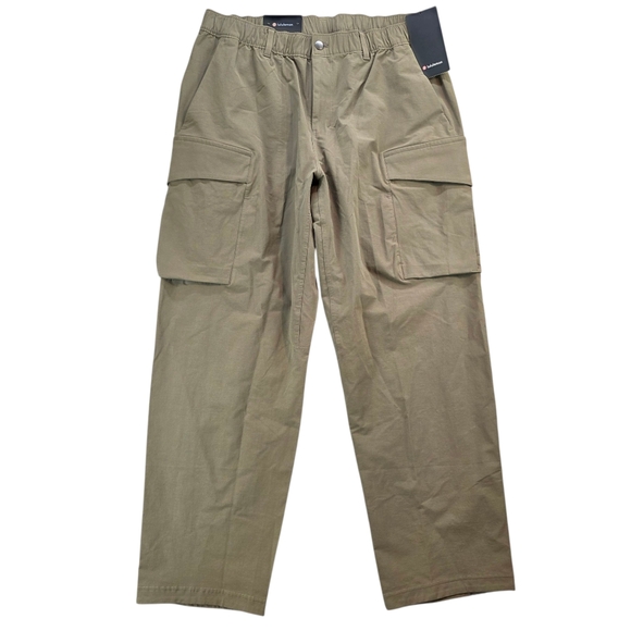 Lululemon Men's VersaTwill Relaxed Fit Cargo Pants FANB Color Brown sz 38 - Picture 1 of 11